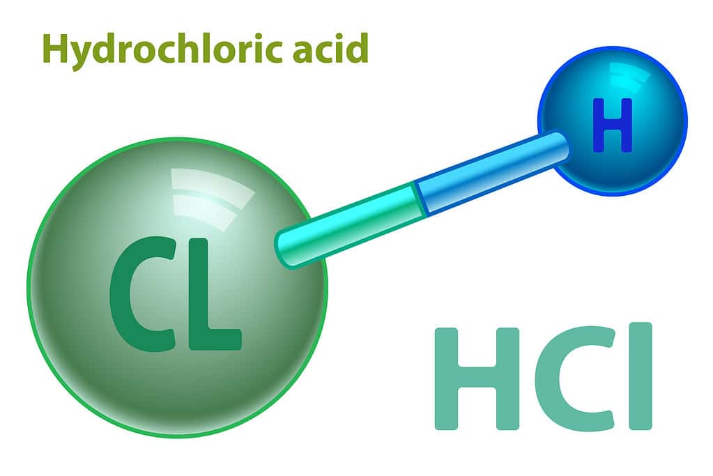 فرمول شیمیایی اسید کلریدریک hcl