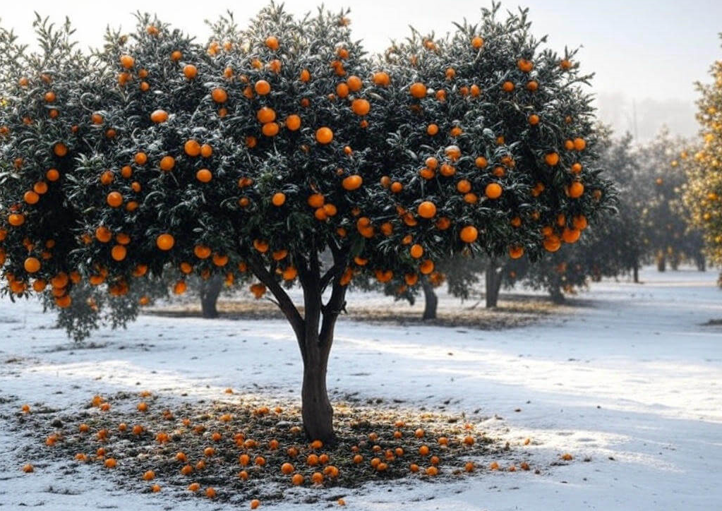چگونه از مرکبات در برابر یخ‌ زدگی محافظت کنیم