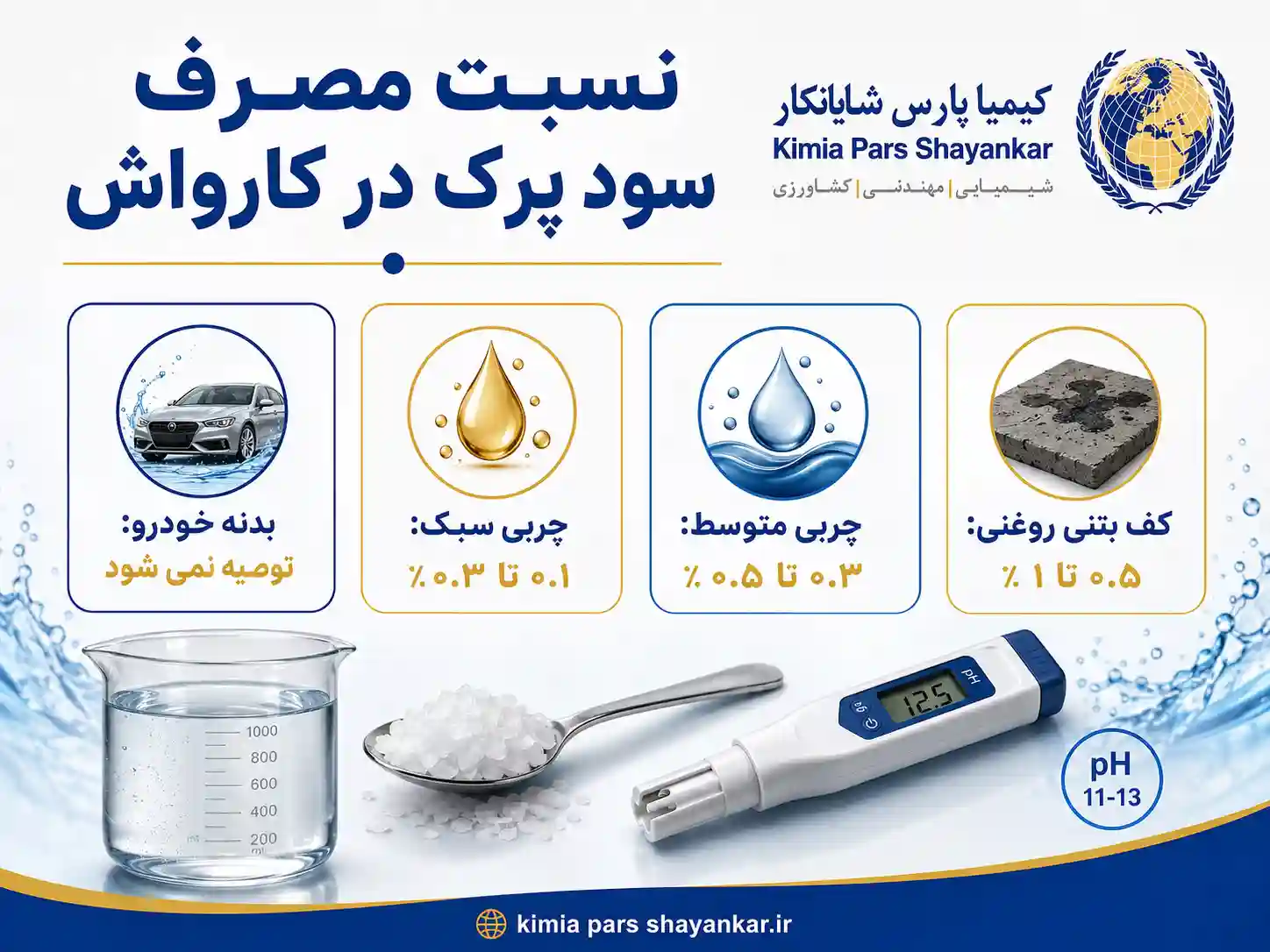 نسبت مصرف سود پرک در کارواش چند درصد است؟