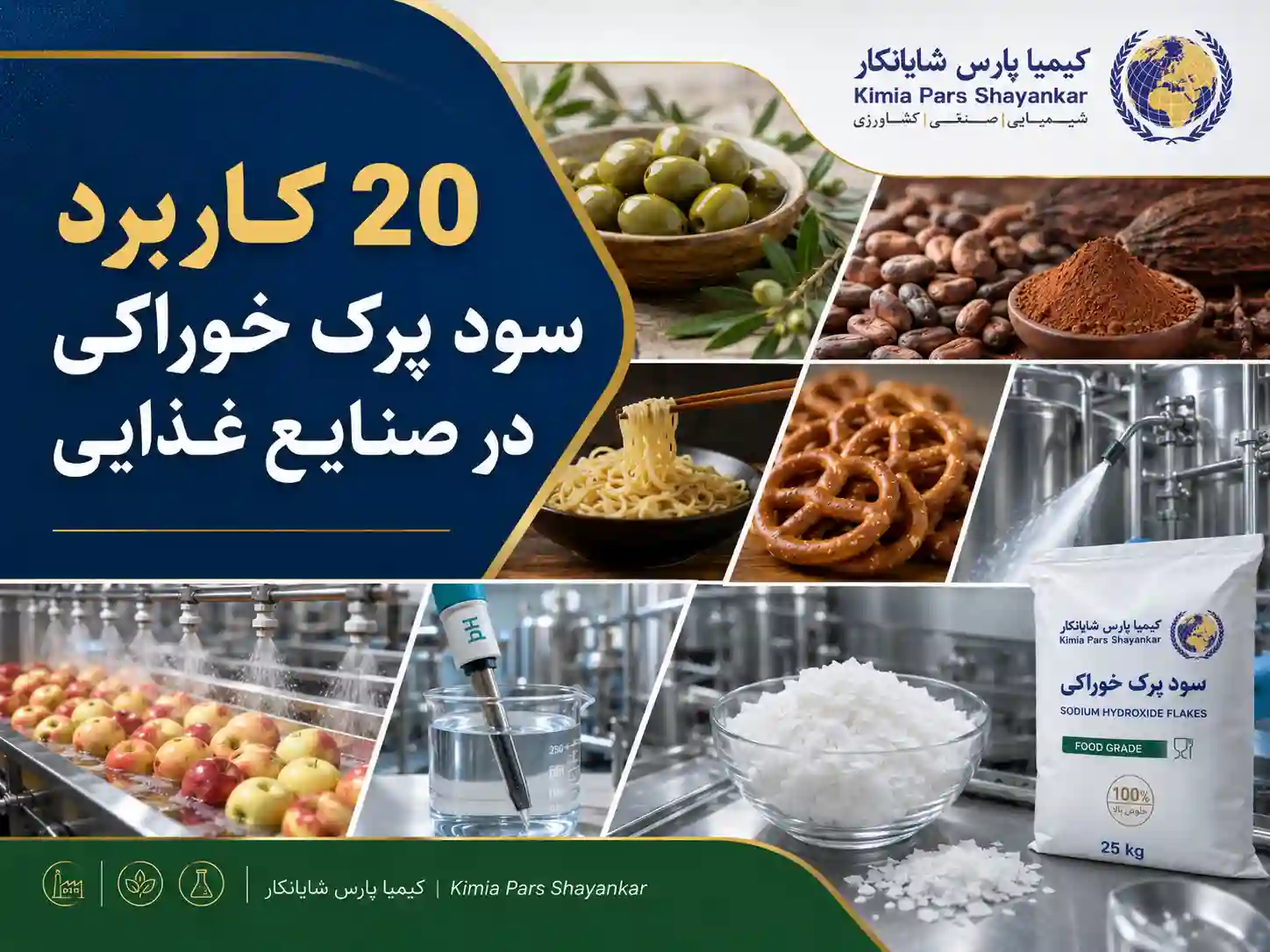 خرید سود پرک خوراکی | کاربرد، قیمت، گرید غذایی و 20 کاربرد سود پرک خوراکی در صنایع غذایی